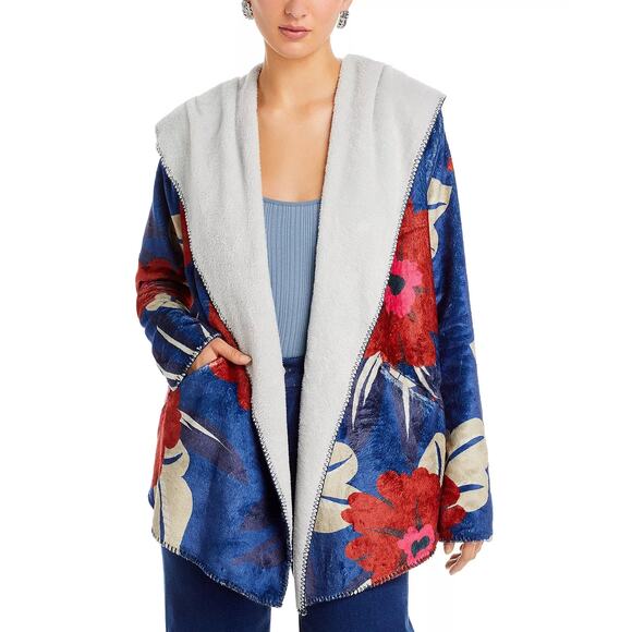NEW Johnny Was Hooded Floral Sherpa Jacket, Size 2X - Picture 7 of 11